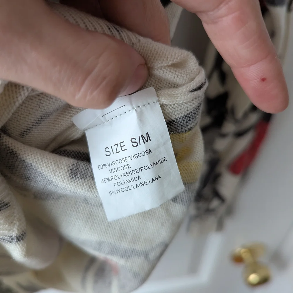 Stylish Cat Print Women's Sweater - Picture 7 of 7